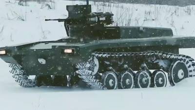 В Челябинской области успешно прошел испытания российский боевой робот «Маркер»
