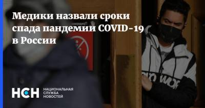 Медики назвали сроки спада пандемии COVID-19 в России