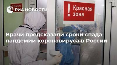 Врачи предсказали сроки спада пандемии коронавируса в России