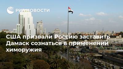 США призвали Россию заставить Дамаск сознаться в применении химоружия