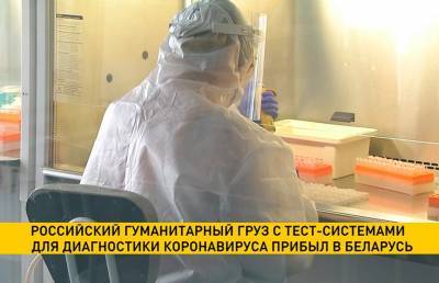Российский гуманитарный груз с тест-системами для диагностики коронавируса прибыл в Беларусь