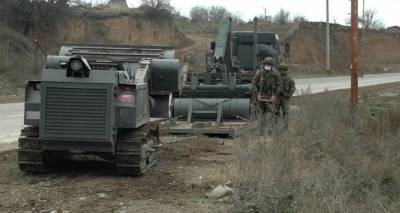 Российские миротворцы задействовали "Уран" при разминировании Степанакерта