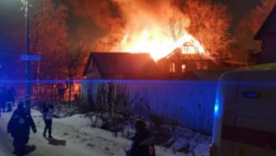 СКР Петербурга расследует гибель троих людей при пожаре в Парголово