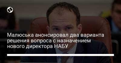 Малюська анонсировал два варианта решения вопроса с назначением нового директора НАБУ