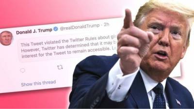 Администрация Twitter заблокировала аккаунт Трампа
