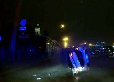 Десять машин ДПС и стрельба: в Петербурге погоня за лихачом закончилась аварией