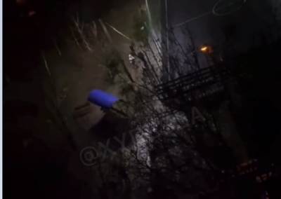 Под Одессой мужчину выбросили из окна девятого этажа: кадры происходящего