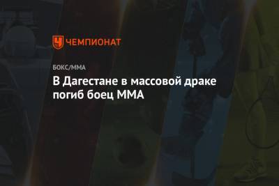 В Дагестане в массовой драке погиб боец MMA