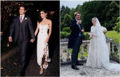 6 звездных пар, которые не побоялись сыграть свадьбу в 2020 году, и их шикарные наряды