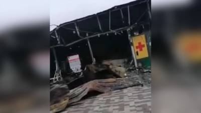 Ларек с шаурмой взорвался на рынке в Ростове-на-Дону
