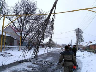 Из-за непогоды обесточены 85 населенных пунктов в шести областях Украины
