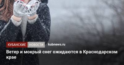 Ветер и мокрый снег ожидаются в Краснодарском крае