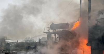 На нефтебазе в Николаевской области произошел масштабный пожар
