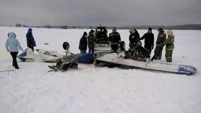 Под Петербургом разбился легкомоторный самолет