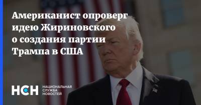 Американист опроверг идею Жириновского о создания партии Трампа в США