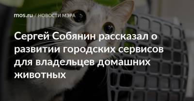 Сергей Собянин рассказал о развитии городских сервисов для владельцев домашних животных