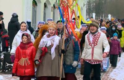 В культурно-историческом комплексе «Золотое кольцо» в Витебске представили белорусскую традицию колядования