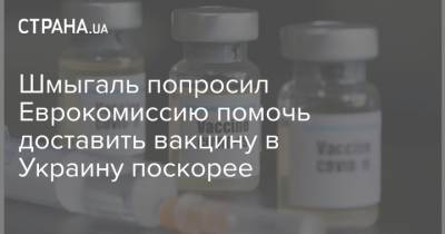 Шмыгаль попросил Еврокомиссию помочь доставить вакцину в Украину поскорее