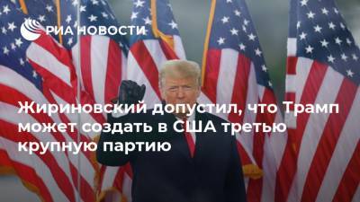 Жириновский допустил, что Трамп может создать в США третью крупную партию