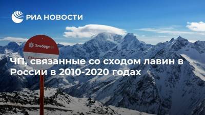ЧП, связанные со сходом лавин в России в 2010-2020 годах
