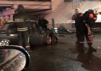 Под путепроводом у вокзала Рязань-2 произошла серьезная авария