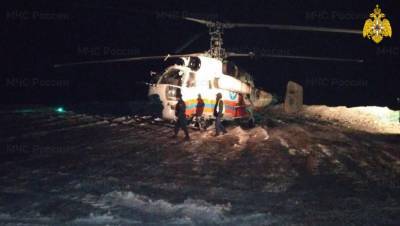 Ночью вертолет МЧС доставил в Тверь пациента из Лесного