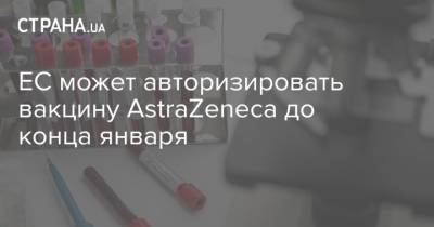 ЕС может авторизировать вакцину AstraZeneca до конца января