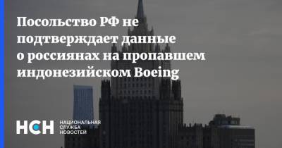 Посольство РФ не подтверждает данные о россиянах на пропавшем индонезийском Boeing