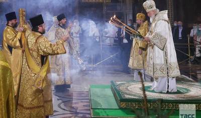 На рождественские богослужения пришло в 10 раз меньше москвичей, чем в прошлые годы