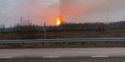 На Полтавщине прогремел мощный взрыв на газопроводе (видео)