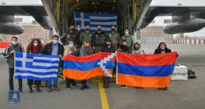 Второй борт с гуманитарной помощью из Греции уже в Ереване