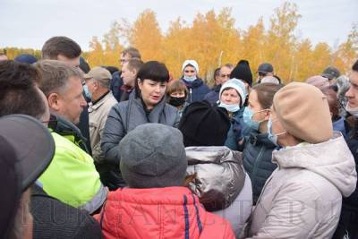 Жители Зайково протестуют против нового выезда на Курган. Власти пытаются договориться