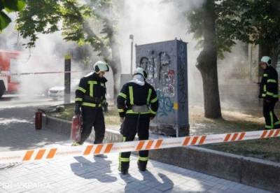 В гимназии Киева вспыхнул пожар