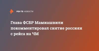 Глава ФСБР Мамиашвили покомментировал снятие россиян с рейса на ЧМ