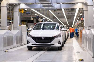 Петербургский завод Hyundai за 9 месяцев увеличил производство на 20%