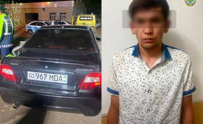 Водитель, пытавшийся скрыться от погони, наехал на пешехода и инспектора ДПС в Ташкенте