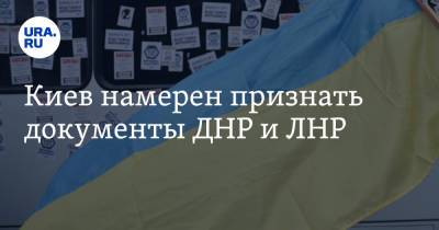 Киев намерен признать документы ДНР и ЛНР