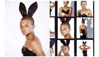 «Вышел зайчик на крыльцо»: символ Playboy — темнокожий мальчик в корсете