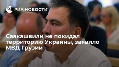 МВД Грузии: Саакашвили не пересекал госграницу Украины и не приезжал в Батуми