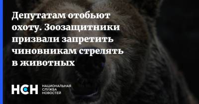 Депутатам отобьют охоту. Зоозащитники призвали запретить чиновникам стрелять в животных