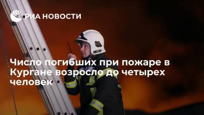 Число погибших при пожаре в частном доме в Кургане возросло до четырех человек - ria.ru - Москва - Россия - Курган