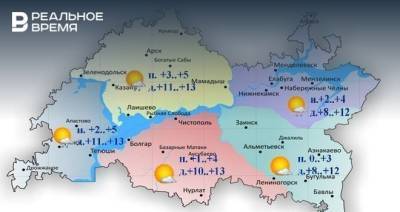В Казани сегодня воздух прогреется до +13 градусов