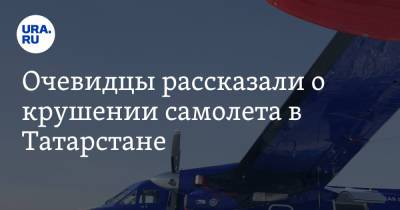 Очевидцы рассказали о крушении самолета в Татарстане