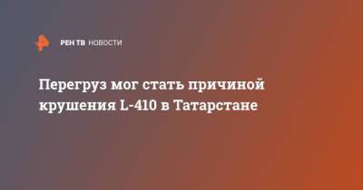 Перегруз мог стать причиной крушения L-410 в Татарстане - ren.tv - респ. Татарстан