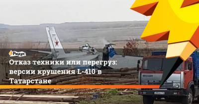 Отказ техники или перегруз: версии крушения L-410 в Татарстане