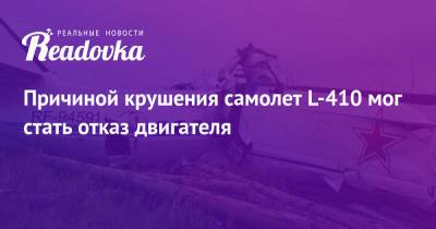 Причиной крушения самолет L-410 мог стать отказ двигателя