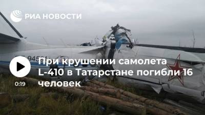 При крушении самолета L-410 в Татарстане погибли 16 человек, еще 7 госпитализированы