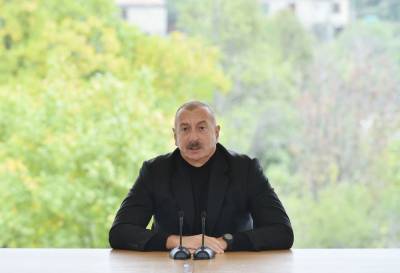 Президент Ильхам Алиев: Армяне были переселены в Гадрут из Ирана в XIX веке