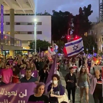 Акция против "зелёного паспорта" прошла в Тель-Авиве