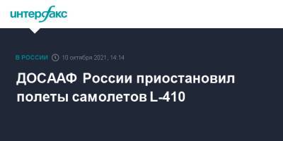 ДОСААФ России приостановил полеты самолетов L-410